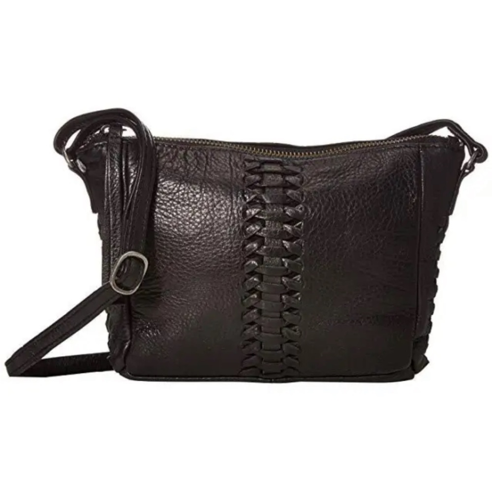 Day & Mood black leather crossbody